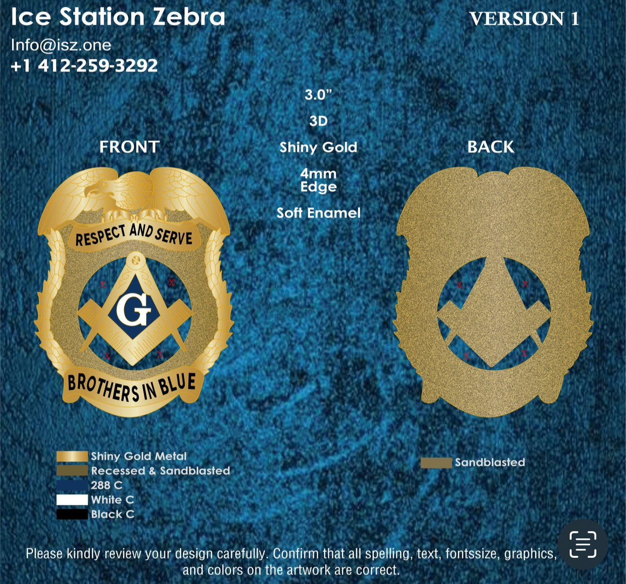 Masonic Police Badge