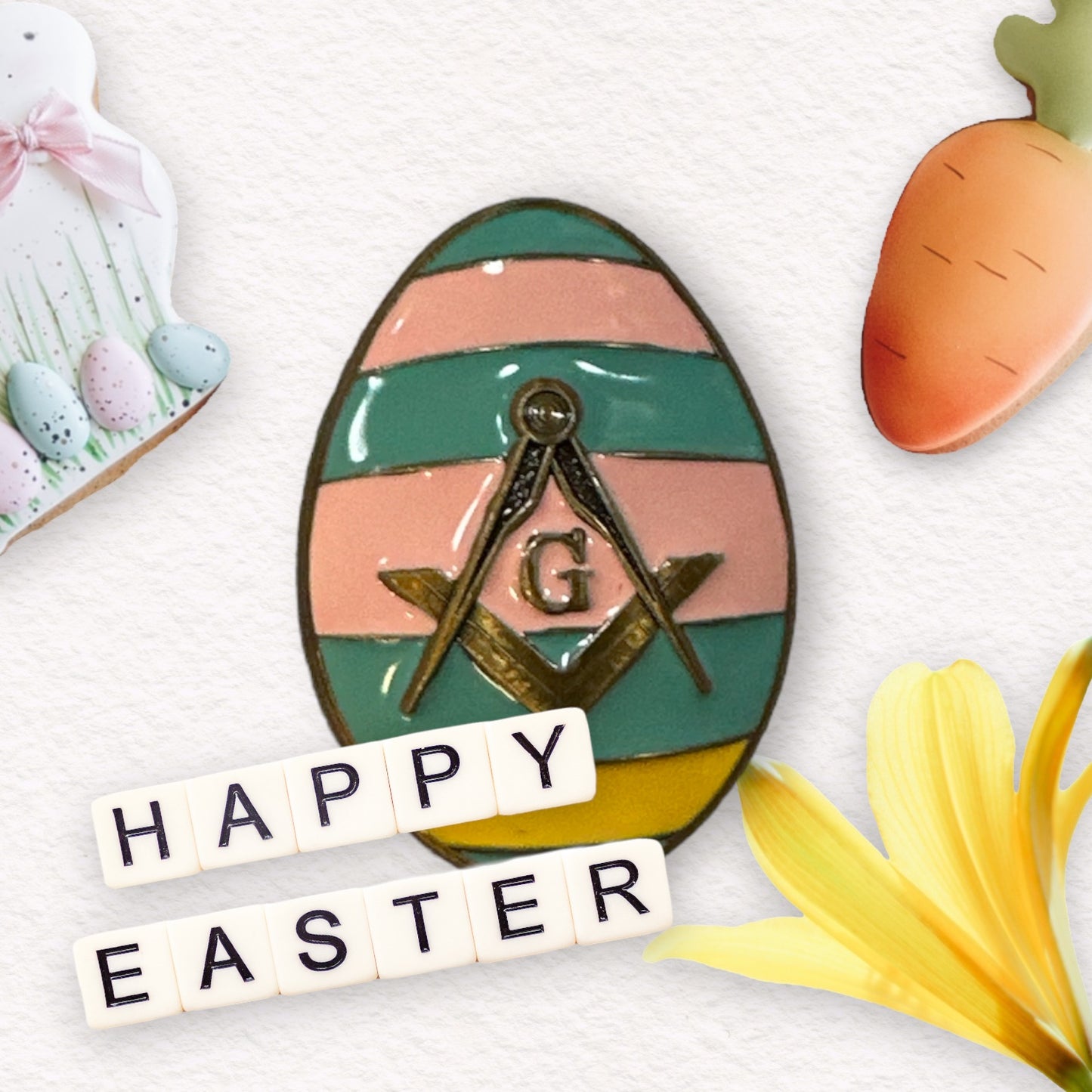 Masonic Easter Egg Pin