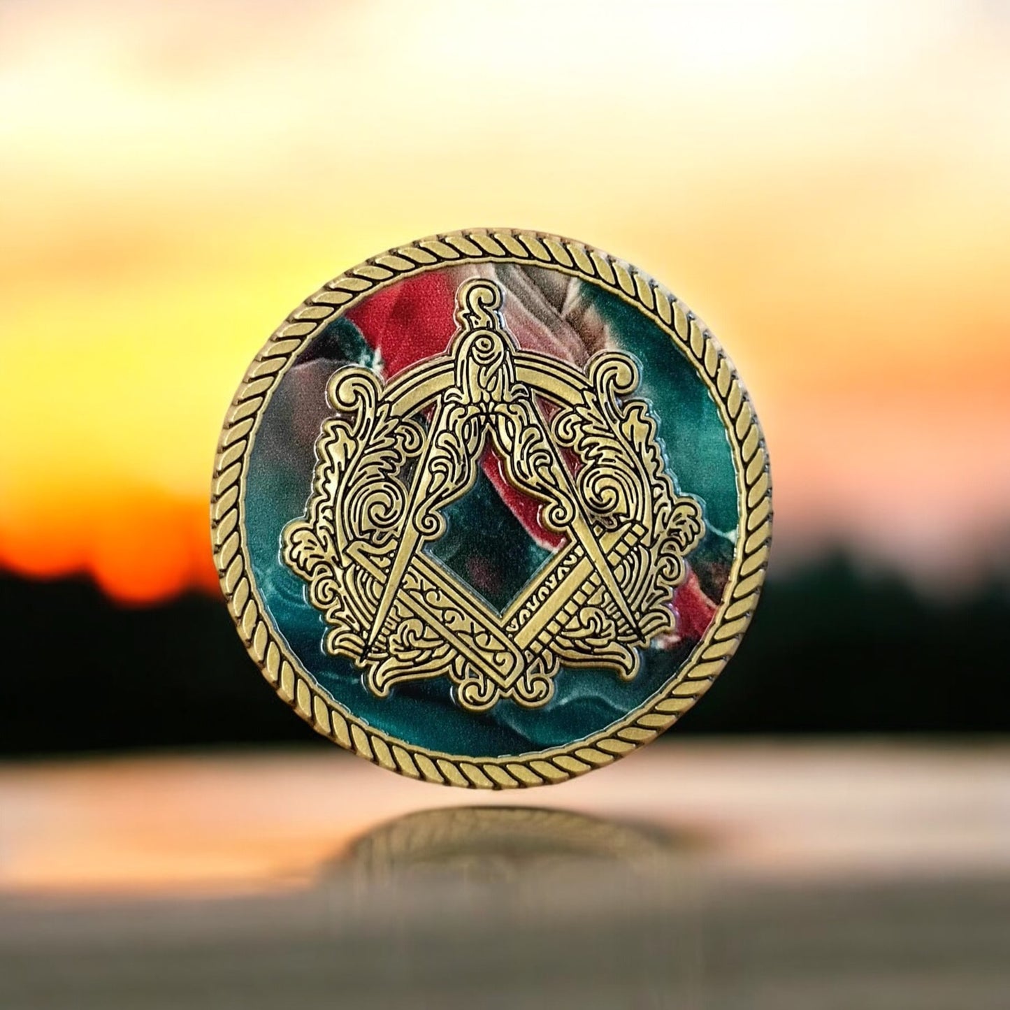 Bloodstone Masonic Coin