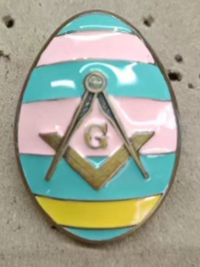 Masonic Easter Egg Pin
