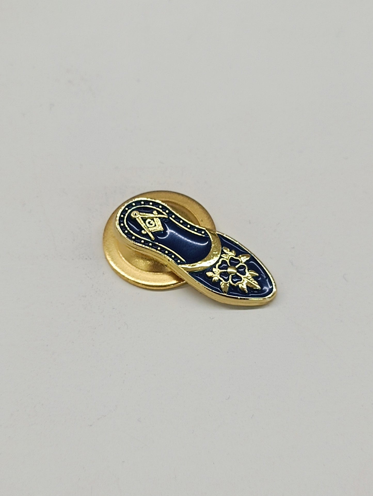 Blue Slipper Lapel Pin