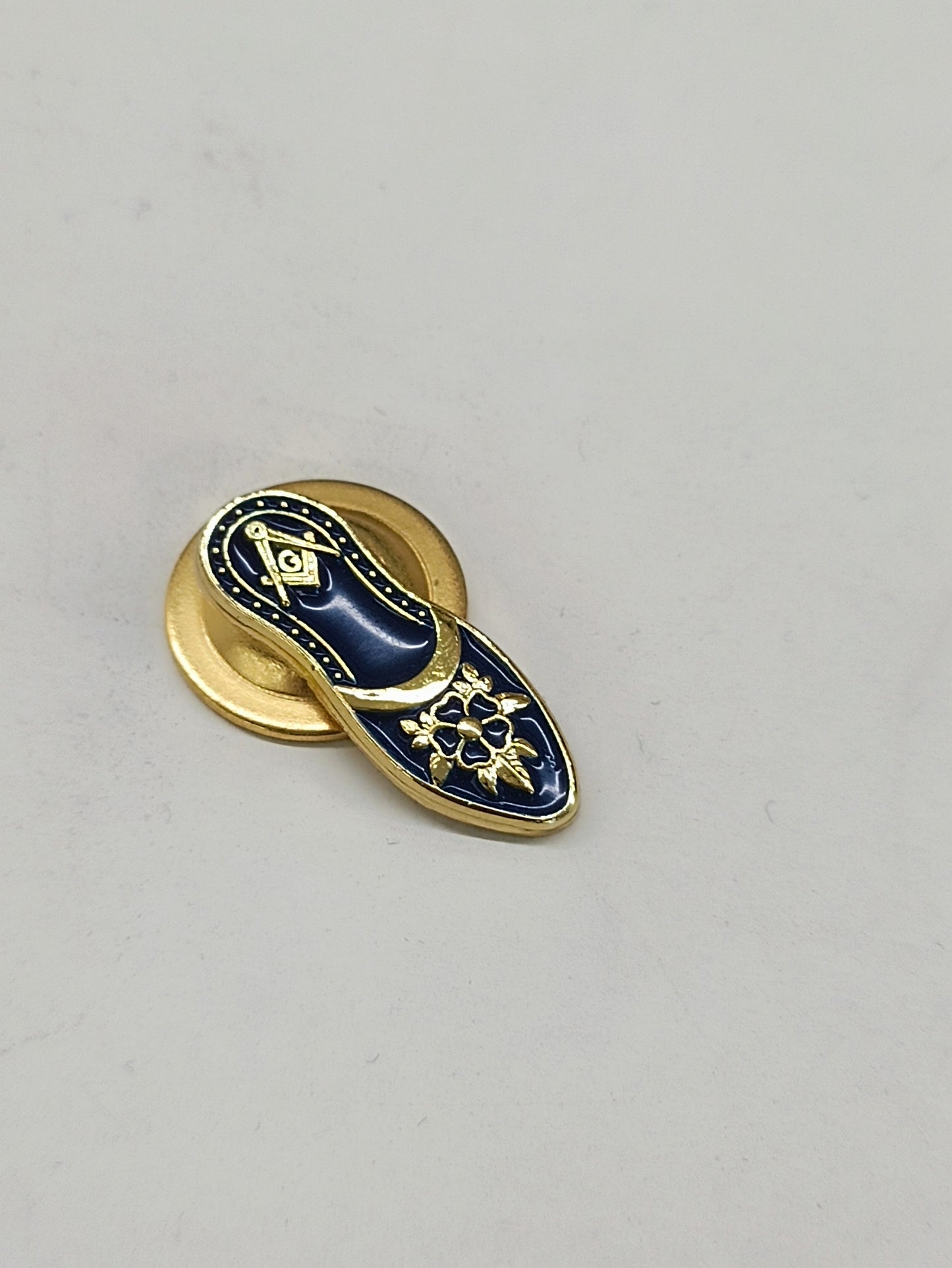 Blue Slipper Lapel Pin