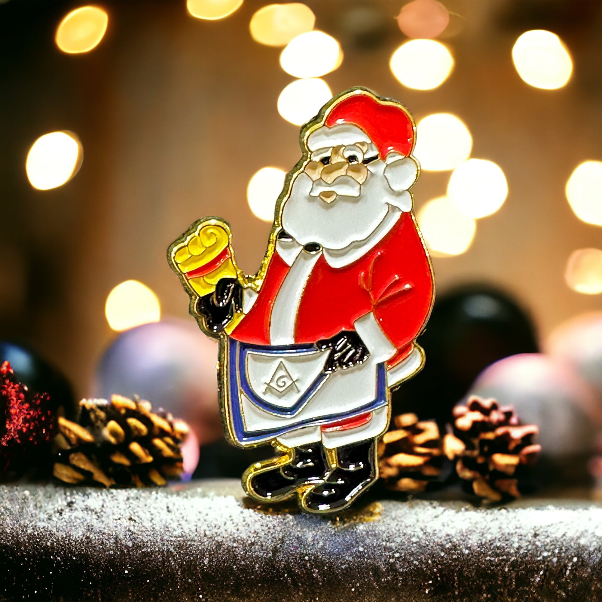Santa Pin Design Santa S&C Holiday Pin🎅 – Ice Station Zebra